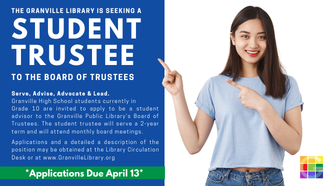 Call for student trustee applications