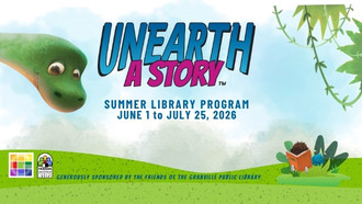 Unearth a Story Summer Reading Program Banner