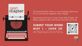 Call for submissions to the Granville Public Library's literary magazine