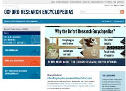 Oxford Research Encyclopedias