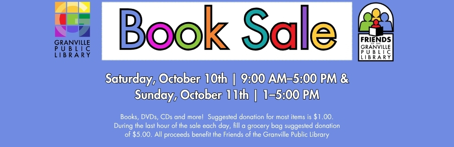 10-10 & 10-11 Book Sale