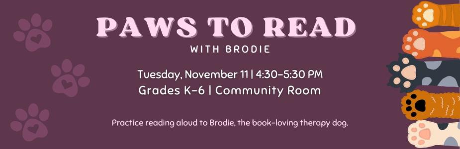 11-11 Paws to Read