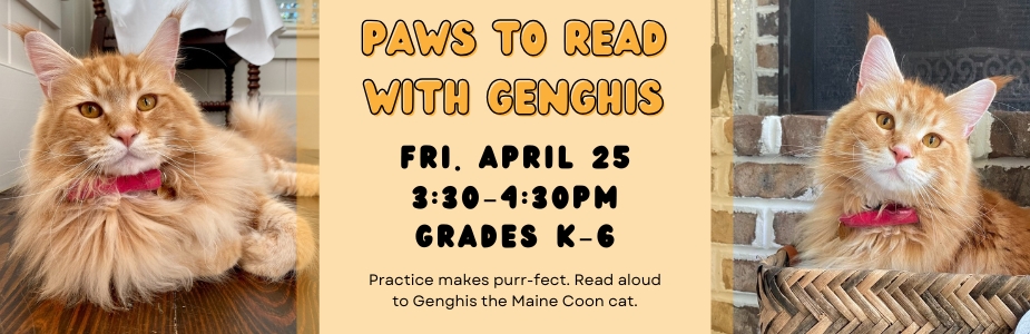 4-25 Paws to Read with Genghis