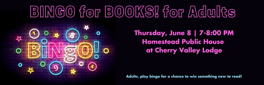 6-8 Adult BINGO for Books 