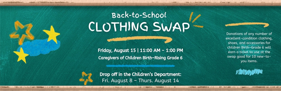 8-15 Back to School Clothing Swap