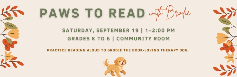 9-19 Paws to Read